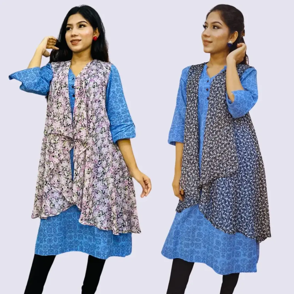 Semi Long Shrug for Women Set of Two SHR015