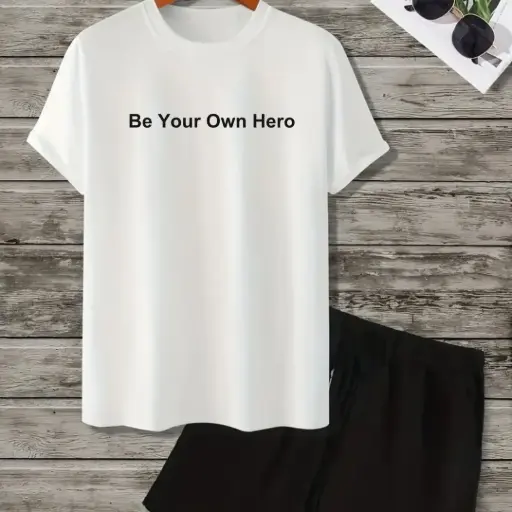 Men's Tshirt and 2 Quarter Pant Combo Set COM1000 